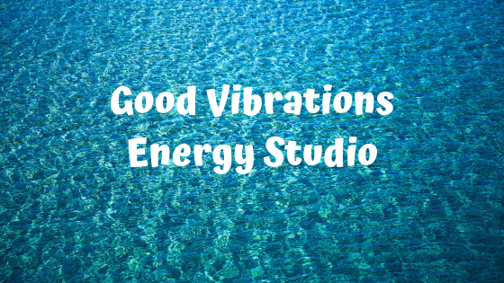 good vibrations on water background