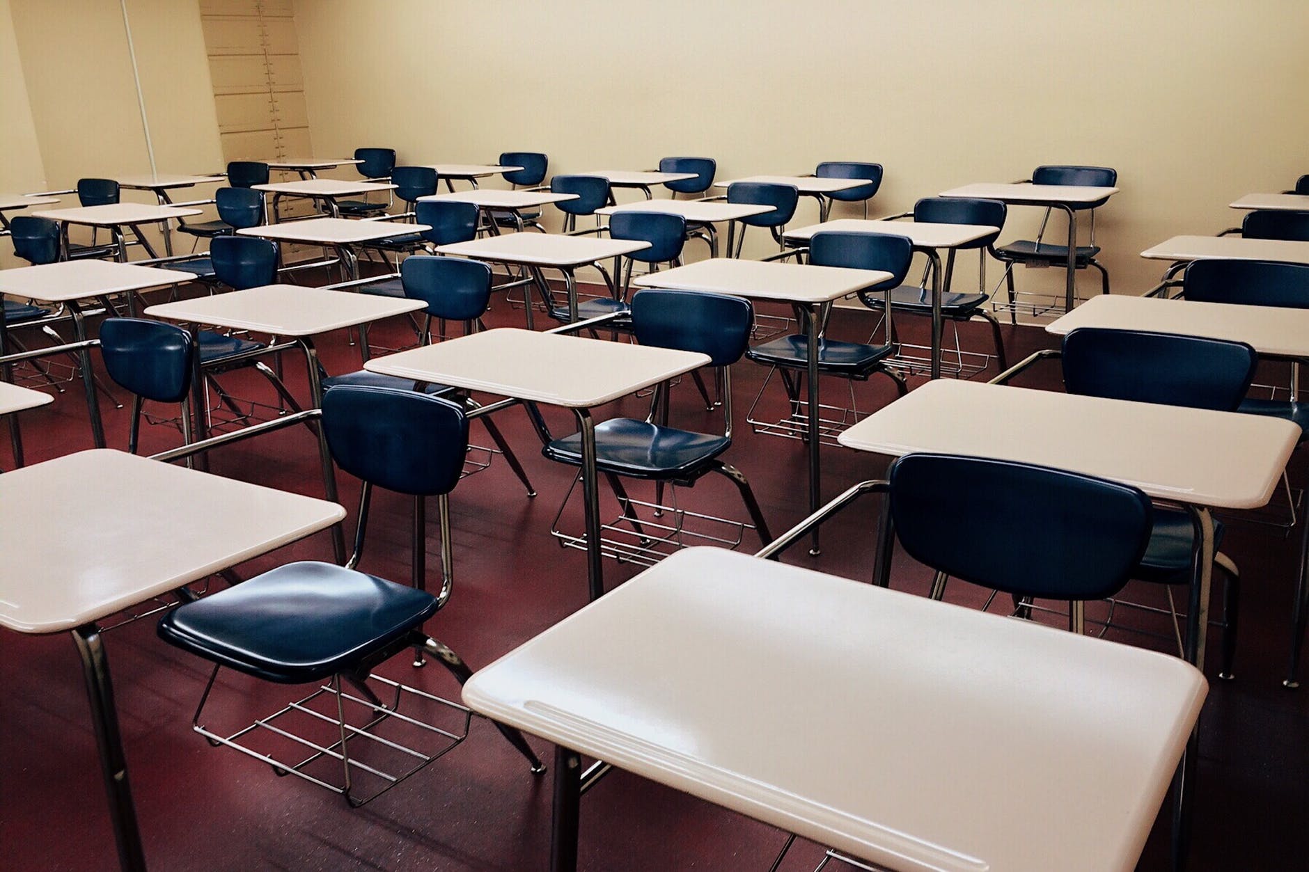 classroom chair and desk